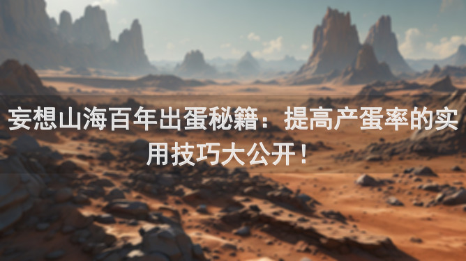 妄想山海百年出蛋秘籍：提高产蛋率的实用技巧大公开！